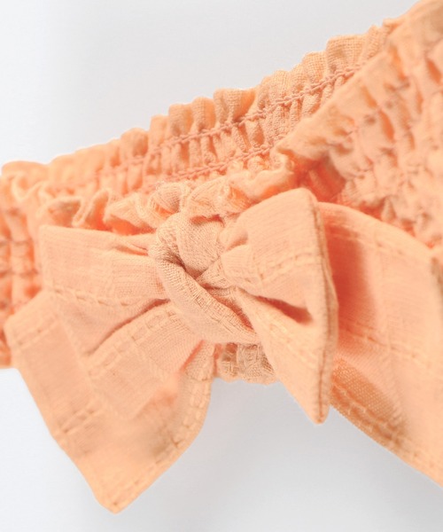 BRANSHES（ブランシェス）の「ドッキングワンピース＆ヘアバンドセット（その他ベビーウェア・キッズ・サックスブルー/サーモンピンク・80ｃｍ/70cm）」の14枚目の写真
