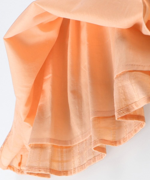 BRANSHES（ブランシェス）の「ドッキングワンピース＆ヘアバンドセット（その他ベビーウェア・キッズ・サックスブルー/サーモンピンク・80ｃｍ/70cm）」の8枚目の写真