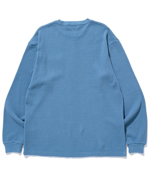 XLARGE（エクストララージ）の「OVERDYED THERMAL L/S TEE（Tシャツ/カットソー・メンズ・ライトブルー/ブラック/ベージュ・M/S/XL/L）」の6枚目の写真