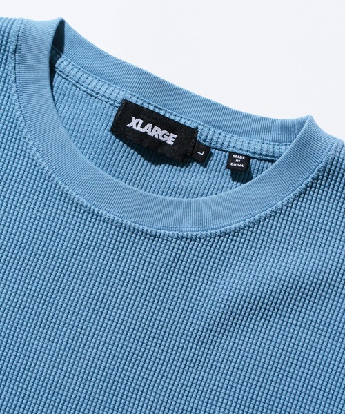 XLARGE（エクストララージ）の「OVERDYED THERMAL L/S TEE（Tシャツ/カットソー・メンズ・ライトブルー/ブラック/ベージュ・M/S/XL/L）」の7枚目の写真