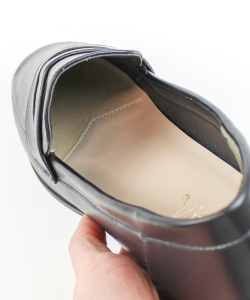 VIVIAN（ヴィヴィアン）の「スクエアトゥレインローファーシューズ（レインシューズ・レディース・ダークブラウン/ブラック/グレー系その他7・L/M/S/LL/XL）」の15枚目の写真