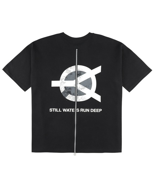 OY（オーワイ）の「『OY/オーワイ』WAVE LOGO ZIPPER T/ウェーブロゴバックプリントジッパー半袖Tシャツ（Tシャツ/カットソー・メンズ・ホワイト/ブラック・FREE）」の20枚目の写真