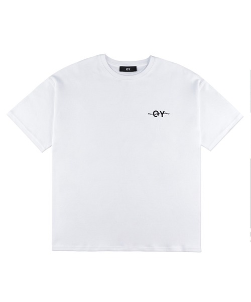 OY（オーワイ）の「『OY/オーワイ』WAVE LOGO ZIPPER T/ウェーブロゴバックプリントジッパー半袖Tシャツ（Tシャツ/カットソー・メンズ・ホワイト/ブラック・FREE）」の17枚目の写真