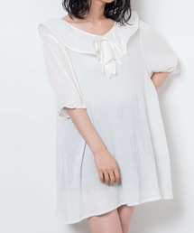 WEGO | WEGO/チェック2WAYフリルネックチュニック(シャツ/ブラウス)