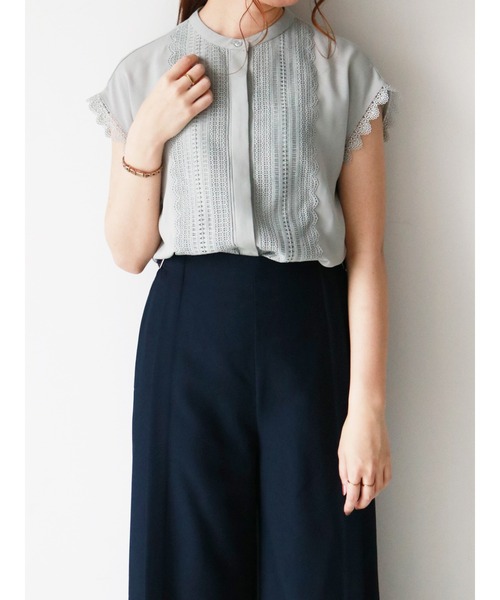 Te chichi（テチチ）の「フロントレースブラウス（シャツ/ブラウス 