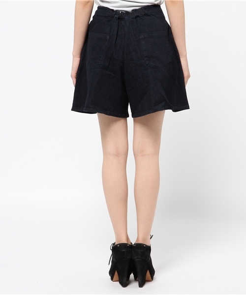 WEGO（ウィゴー）の「WEGO/デニムキュロット（デニムパンツ・レディース・ホワイト/ダークインディゴブルー・FREE）」の5枚目の写真