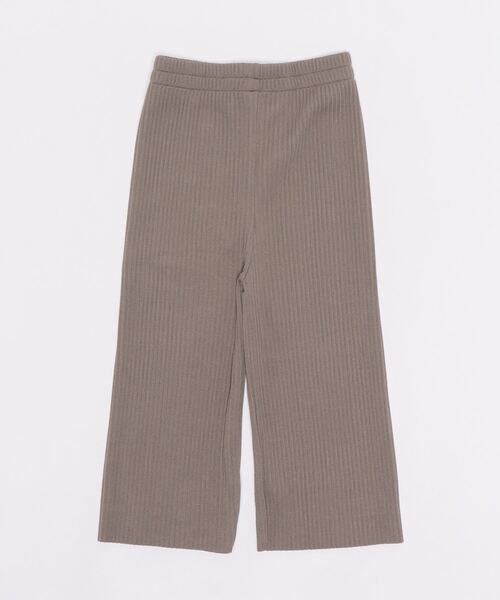 coca(coca)(コカ)の「キッズ カットオフ細リブワイドパンツ(その他パンツ・キッズ・グレー系その他/グリーン/ライトブルー/イエロー/ブラック/マスタード/ピンク系その他/ブラウン/カーキ/グレイッシュベージュ/ブルー/アイボリー/チャコールグレー・100/110/120/130)」の4枚目の写真