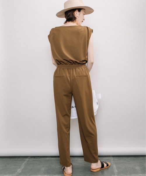 ELVENCE DEUX(エルベンスドゥ)の「カットJZピンタックワイド【SETUP可】(その他パンツ・レディース・カーキ/ベージュ/ネイビー・MEDIUM/LARGE/SMALL)」の16枚目の写真