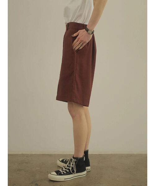 rem closet（レムクローゼット）の「リネンブレンドハーフパンツ（その他パンツ・レディース・ベージュ/ブラウン・S/XS）」の13枚目の写真