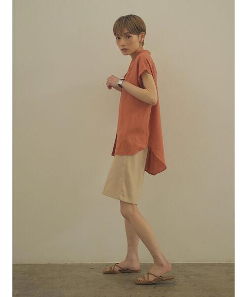 rem closet（レムクローゼット）の「リネンブレンドハーフパンツ（その他パンツ・レディース・ベージュ/ブラウン・S/XS）」の21枚目の写真