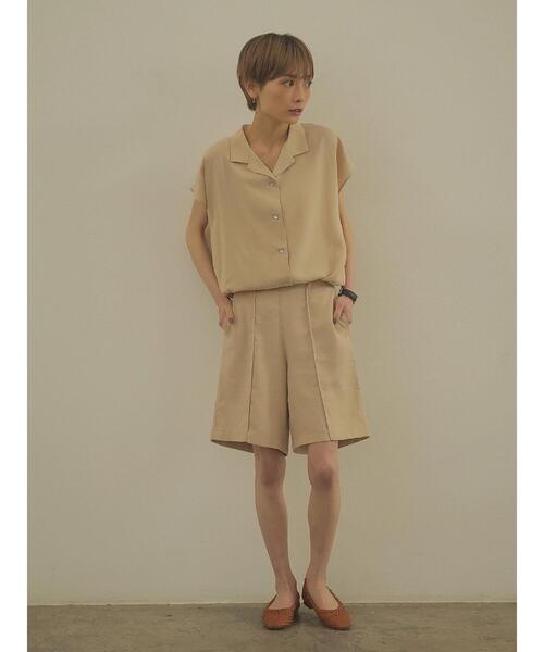 rem closet（レムクローゼット）の「リネンブレンドハーフパンツ（その他パンツ・レディース・ベージュ/ブラウン・S/XS）」の22枚目の写真