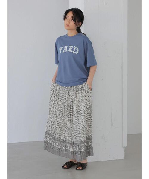 AMERICAN HOLIC（アメリカンホリック）の「ロゴカットプルオーバー1 ＊（Tシャツ/カットソー・レディース・アイボリー/ブルー・L/M）」の9枚目の写真