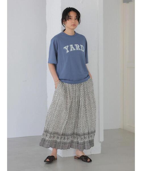 AMERICAN HOLIC（アメリカンホリック）の「ロゴカットプルオーバー1 ＊（Tシャツ/カットソー・レディース・アイボリー/ブルー・L/M）」の10枚目の写真