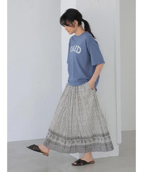 AMERICAN HOLIC（アメリカンホリック）の「ロゴカットプルオーバー1 ＊（Tシャツ/カットソー・レディース・アイボリー/ブルー・L/M）」の11枚目の写真