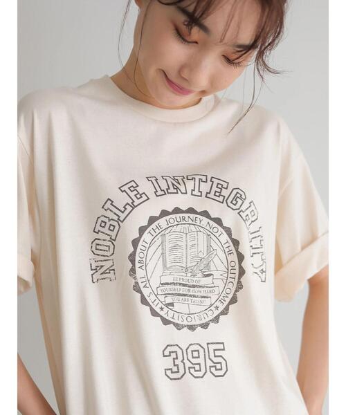 AMERICAN HOLIC（アメリカンホリック）の「ロゴカットプルオーバー1 ＊（Tシャツ/カットソー・レディース・アイボリー/ブルー・L/M）」の13枚目の写真