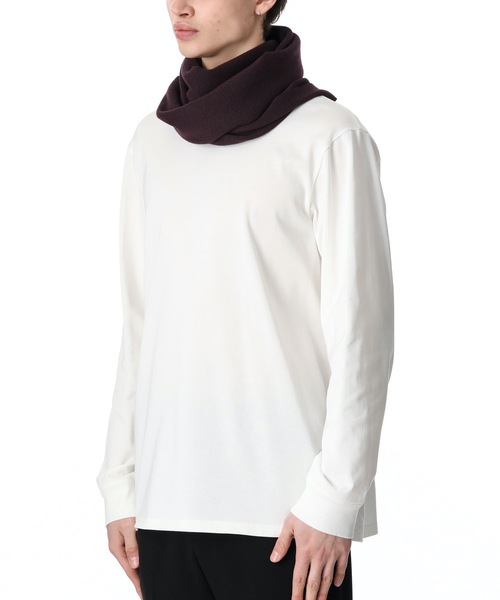 ATTACHMENT（アタッチメント）の「WOOL KNIT KNITTED SCARF（マフラー・メンズ・ホワイト/ブラック/ベージュ/ボルドー・ONESIZE）」の6枚目の写真