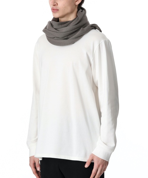 ATTACHMENT（アタッチメント）の「WOOL KNIT KNITTED SCARF（マフラー・メンズ・ホワイト/ブラック/ベージュ/ボルドー・ONESIZE）」の9枚目の写真