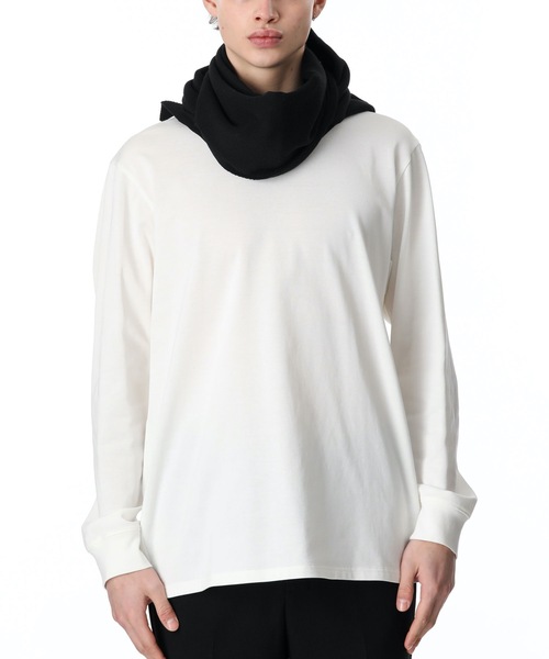 ATTACHMENT（アタッチメント）の「WOOL KNIT KNITTED SCARF（マフラー・メンズ・ホワイト/ブラック/ベージュ/ボルドー・ONESIZE）」の14枚目の写真