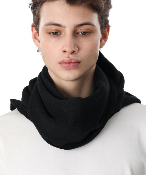 ATTACHMENT（アタッチメント）の「WOOL KNIT KNITTED SCARF（マフラー・メンズ・ホワイト/ブラック/ベージュ/ボルドー・ONESIZE）」の16枚目の写真