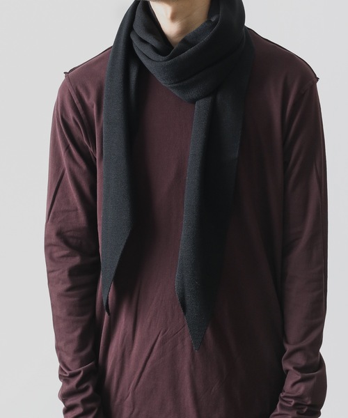 ATTACHMENT（アタッチメント）の「WOOL KNIT KNITTED SCARF（マフラー・メンズ・ホワイト/ブラック/ベージュ/ボルドー・ONESIZE）」の21枚目の写真