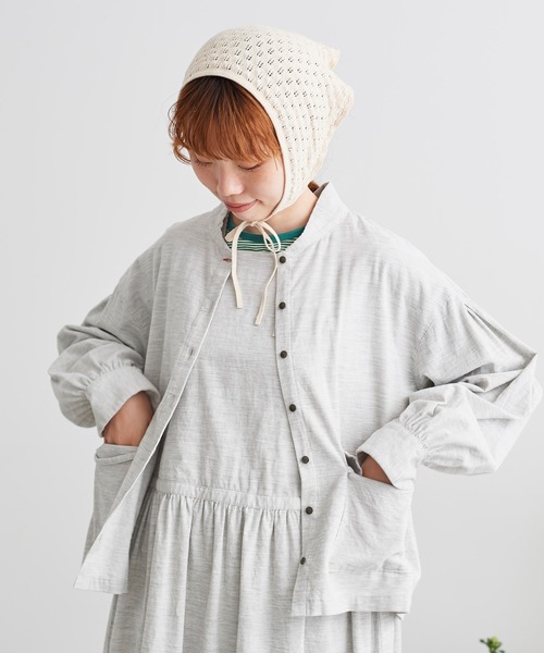 chambre de charme（シャンブルドゥシャーム）の「cdc ミジンコール　BOOKポケットブラウス（シャツ/ブラウス・レディース・ライトグレー/カーキ・FREE）」の15枚目の写真