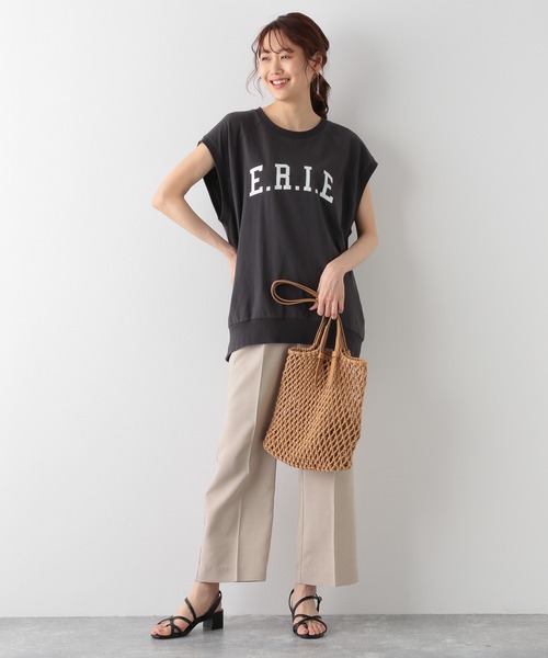 GLOBAL WORK(グローバルワーク)の「リネンライクストレートパンツ/952585(スラックス・レディース・ベージュ/その他/ブラック/アイボリー/グリーン系その他・MEDIUM/LARGE)」の17枚目の写真
