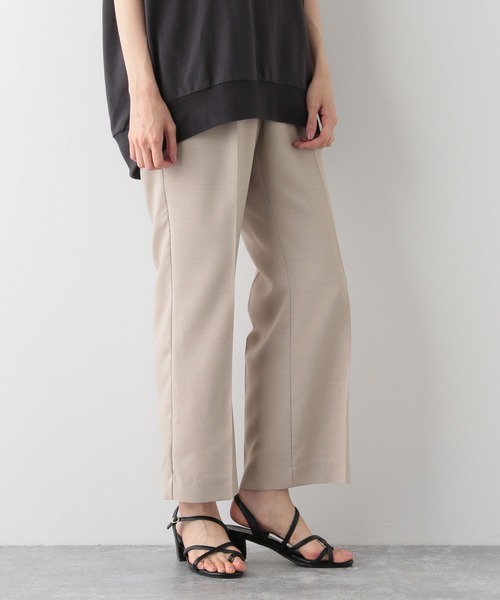 GLOBAL WORK(グローバルワーク)の「リネンライクストレートパンツ/952585(スラックス・レディース・ベージュ/その他/ブラック/アイボリー/グリーン系その他・MEDIUM/LARGE)」の18枚目の写真