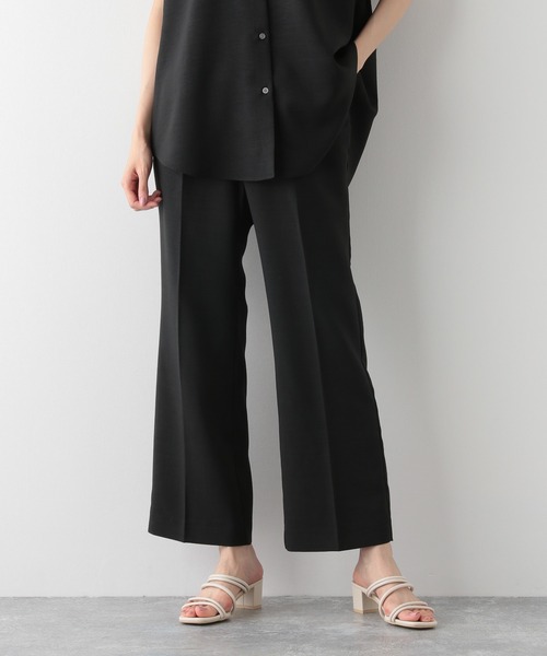 GLOBAL WORK(グローバルワーク)の「リネンライクストレートパンツ/952585(スラックス・レディース・ベージュ/その他/ブラック/アイボリー/グリーン系その他・MEDIUM/LARGE)」の10枚目の写真