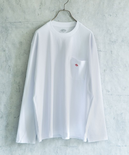 DANTON（ダントン）の「【WEB限定】DANTON　POCKET T-SHIRTS LONG-SLEEVE（Tシャツ/カットソー・メンズ・ホワイト/ボルドー/グレー/ブラック/ベージュ/グリーン・38/40/42）」の22枚目の写真
