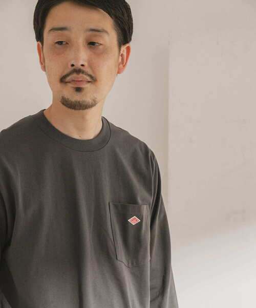 DANTON（ダントン）の「【WEB限定】DANTON　POCKET T-SHIRTS LONG-SLEEVE（Tシャツ/カットソー・メンズ・ホワイト/ボルドー/グレー/ブラック/ベージュ/グリーン・38/40/42）」の16枚目の写真