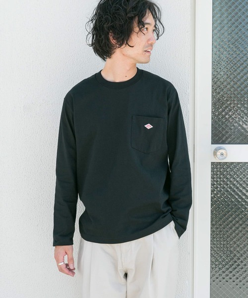 DANTON（ダントン）の「【WEB限定】DANTON　POCKET T-SHIRTS LONG-SLEEVE（Tシャツ/カットソー・メンズ・ホワイト/ボルドー/グレー/ブラック/ベージュ/グリーン・38/40/42）」の19枚目の写真