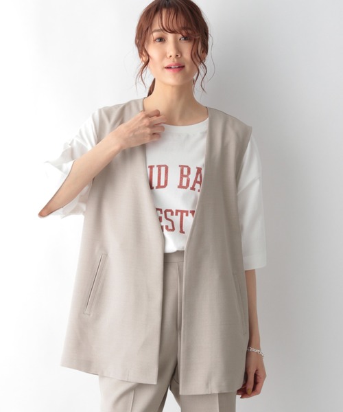 GLOBAL WORK（グローバルワーク）の「リネンライクジレ/954811（ニット/セーター・レディース・アイボリー/キャメル/ブラック・FREE）」の19枚目の写真