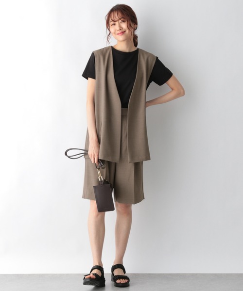 GLOBAL WORK（グローバルワーク）の「リネンライクジレ/954811（ニット/セーター・レディース・アイボリー/キャメル/ブラック・FREE）」の12枚目の写真