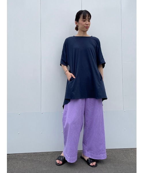 BEARDSLEY（ビアズリー）の「フキン付２WAYカットソー（Tシャツ/カットソー・レディース・ホワイト/ネイビー・FREE）」の11枚目の写真