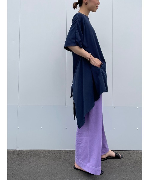 BEARDSLEY（ビアズリー）の「フキン付２WAYカットソー（Tシャツ/カットソー・レディース・ホワイト/ネイビー・FREE）」の12枚目の写真