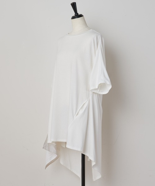 BEARDSLEY（ビアズリー）の「フキン付２WAYカットソー（Tシャツ/カットソー・レディース・ホワイト/ネイビー・FREE）」の15枚目の写真