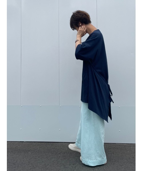 BEARDSLEY（ビアズリー）の「フキン付２WAYカットソー（Tシャツ/カットソー・レディース・ホワイト/ネイビー・FREE）」の8枚目の写真