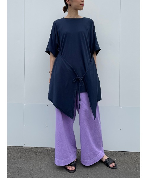 BEARDSLEY（ビアズリー）の「フキン付２WAYカットソー（Tシャツ/カットソー・レディース・ホワイト/ネイビー・FREE）」の17枚目の写真