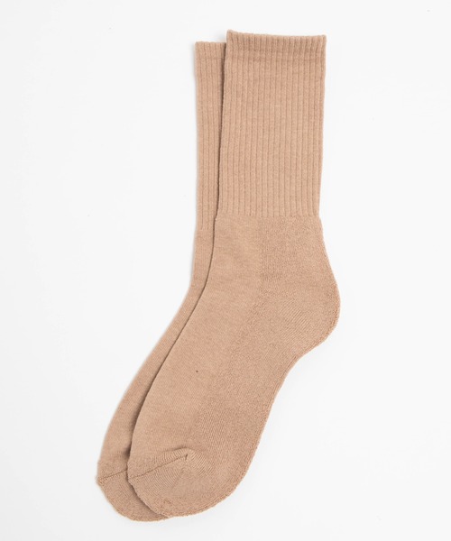 WEGO(ウィゴー)の「WEGO/底パイルカラーリブソックス(ソックス/靴下・レディース・ホワイト/ブラック/ベージュ/パープル/ブラウン/オフホワイト/オレンジ/グリーン系その他/ブルー/グリーン/ピンク/マスタード/ダークグリーン/ライム/その他1/フューシャピンク・23-25cm)」の5枚目の写真