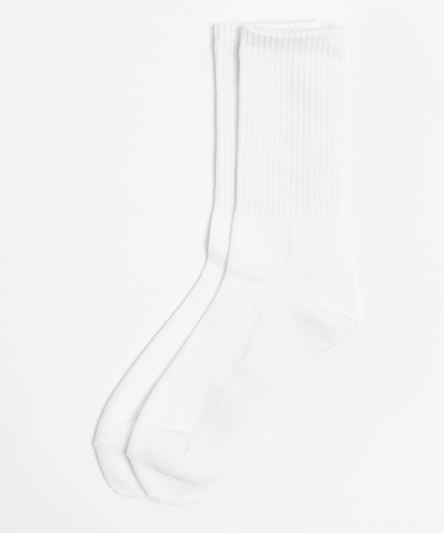 WEGO(ウィゴー)の「WEGO/底パイルカラーリブソックス(ソックス/靴下・レディース・ホワイト/ブラック/ベージュ/パープル/ブラウン/オフホワイト/オレンジ/グリーン系その他/ブルー/グリーン/ピンク/マスタード/ダークグリーン/ライム/その他1/フューシャピンク・23-25cm)」の1枚目の写真