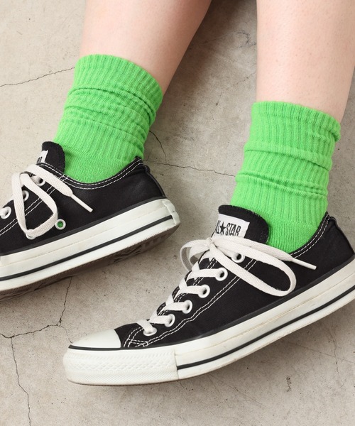 WEGO(ウィゴー)の「WEGO/底パイルカラーリブソックス(ソックス/靴下・レディース・ホワイト/ブラック/ベージュ/パープル/ブラウン/オフホワイト/オレンジ/グリーン系その他/ブルー/グリーン/ピンク/マスタード/ダークグリーン/ライム/その他1/フューシャピンク・23-25cm)」の8枚目の写真