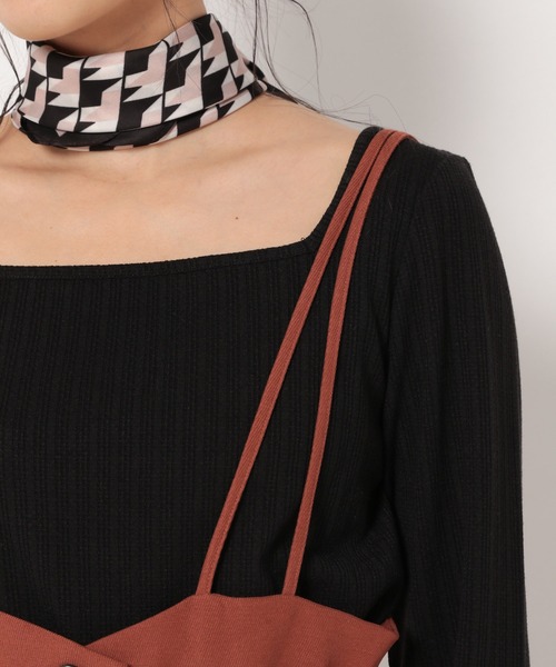 mysty woman（ミスティウーマン）の「【11/12めざましテレビ紹介】脚長効果のあるハイウエストシルエット　アソート前ボタンサス付きスカート 216808（スカート・レディース・アイボリー/イエロー系/レッド系/チャコールグレー/ブラウン系・FREE）」の20枚目の写真