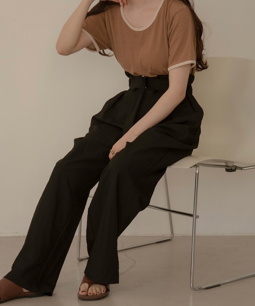 lawgy（ラウジー）の「high waist belt pants（その他パンツ）」 WEAR