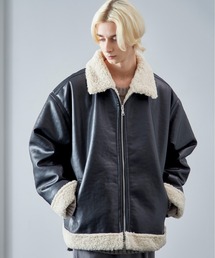 合皮 オーバーB3ジャケット