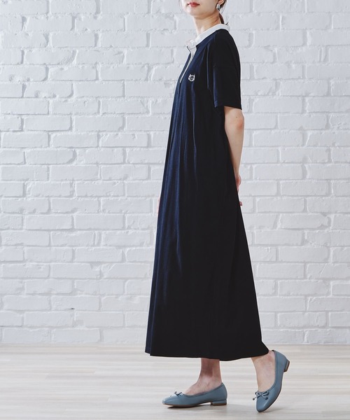 acro（アクロ）の「ポロシャツワンピース/AC1125（ワンピース・レディース・ブラック/ブラウン/グリーン・ﾌﾘ-）」の2枚目の写真