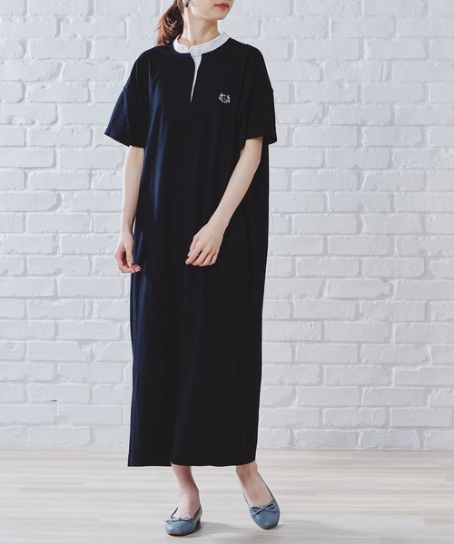 acro（アクロ）の「ポロシャツワンピース/AC1125（ワンピース・レディース・ブラック/ブラウン/グリーン・ﾌﾘ-）」の4枚目の写真