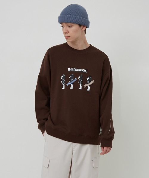 BE@RBRICK（ベアブリック）の「BE@RBRICK×BRIDGE SHIP HOUSEクルースウェット（スウェット・メンズ・ライトグレー/ダークブラウン/ブルー系その他4/ブラック・LL/L/M）」の20枚目の写真
