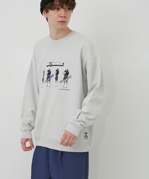 BE@RBRICK（ベアブリック）の「BE@RBRICK×BRIDGE SHIP HOUSEクルースウェット（スウェット・メンズ・ライトグレー/ダークブラウン/ブルー系その他4/ブラック・LL/L/M）」の18枚目の写真