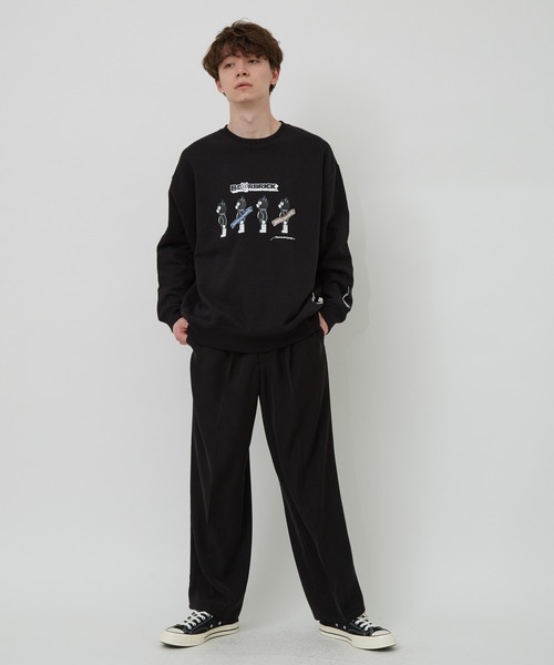 BE@RBRICK（ベアブリック）の「BE@RBRICK×BRIDGE SHIP HOUSEクルースウェット（スウェット・メンズ・ライトグレー/ダークブラウン/ブルー系その他4/ブラック・LL/L/M）」の17枚目の写真