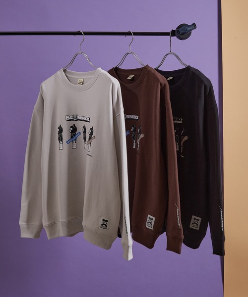 BE@RBRICK（ベアブリック）の「BE@RBRICK×BRIDGE SHIP HOUSEクルースウェット（スウェット・メンズ・ライトグレー/ダークブラウン/ブルー系その他4/ブラック・LL/L/M）」の5枚目の写真